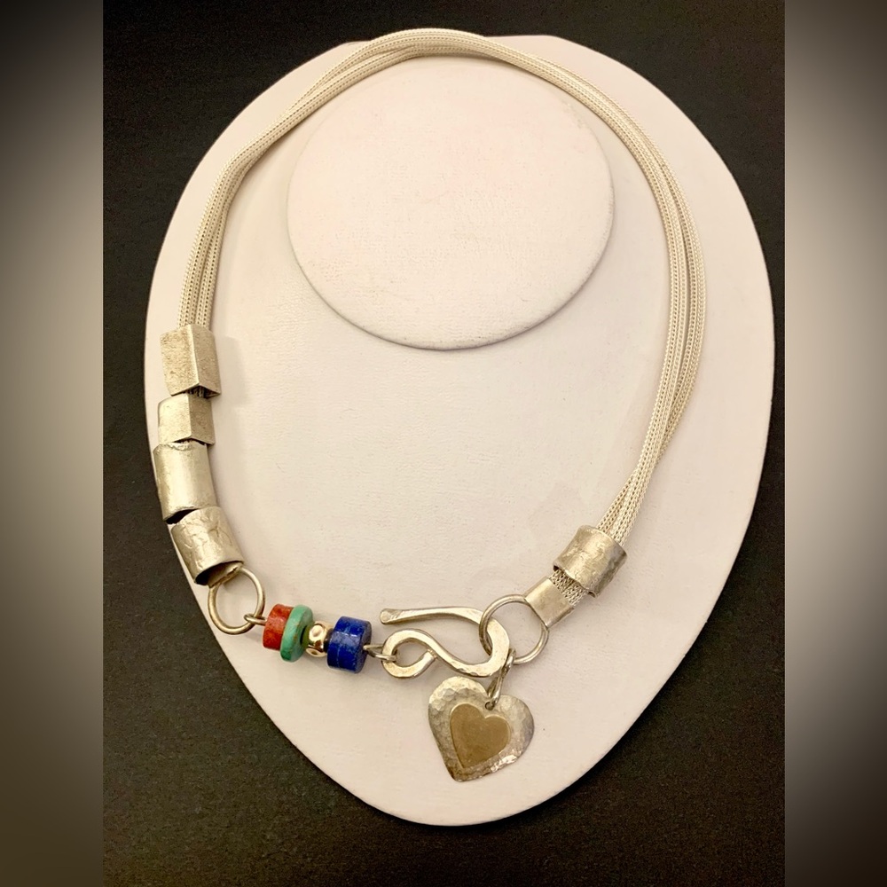 Dganit Hen statement silver necklace